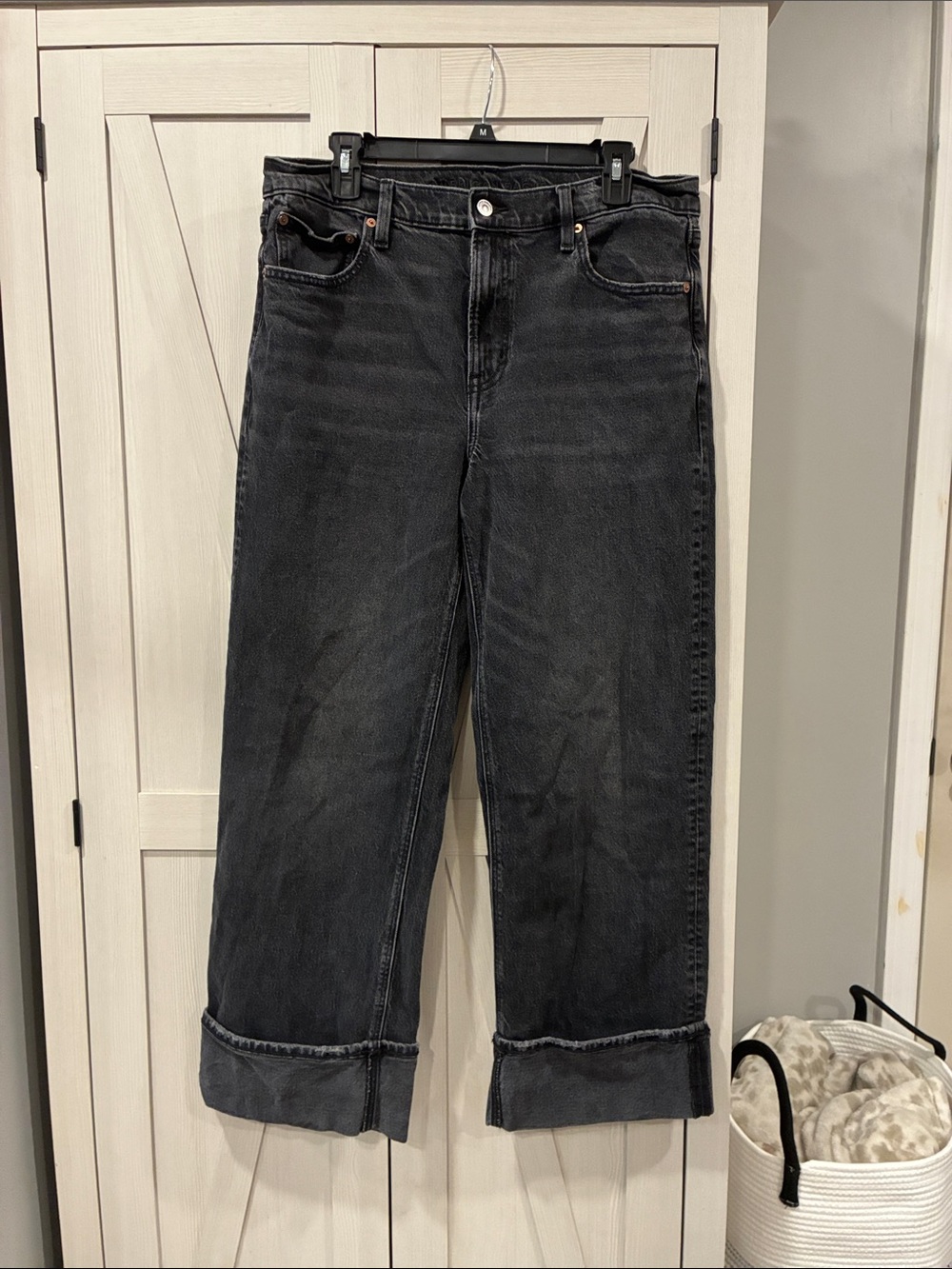 American Eagle Outfitters Straight Leg Jeans - Black